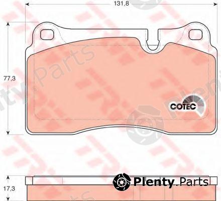  TRW part GDB1743 Brake Pad Set, disc brake