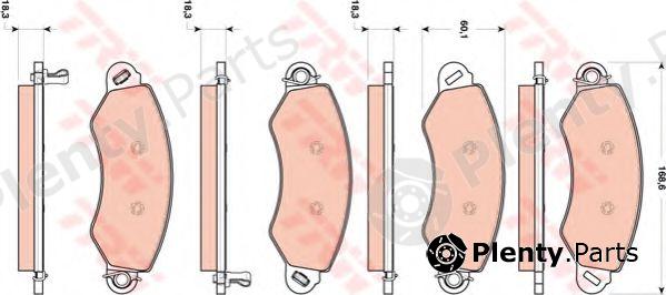  TRW part GDB1744 Brake Pad Set, disc brake