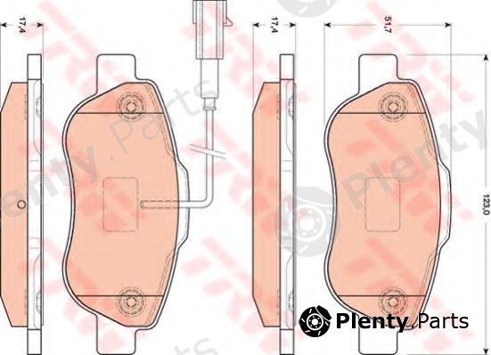  TRW part GDB1746 Brake Pad Set, disc brake