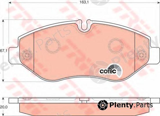  TRW part GDB1747 Brake Pad Set, disc brake