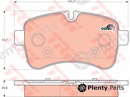  TRW part GDB1748 Brake Pad Set, disc brake