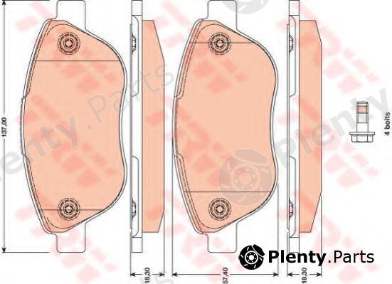  TRW part GDB1750 Brake Pad Set, disc brake