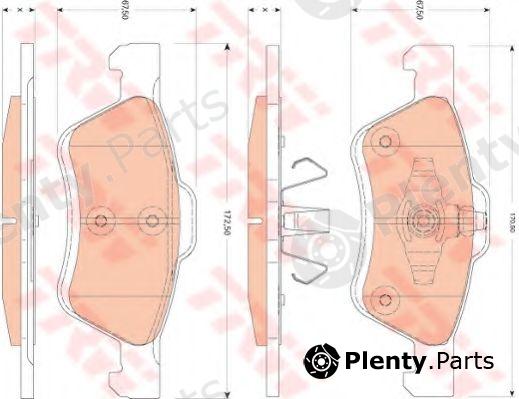  TRW part GDB1752 Brake Pad Set, disc brake