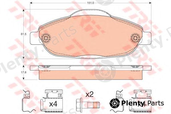  TRW part GDB1761 Brake Pad Set, disc brake