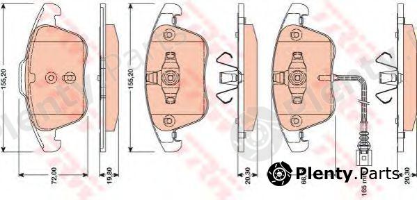  TRW part GDB1762 Brake Pad Set, disc brake