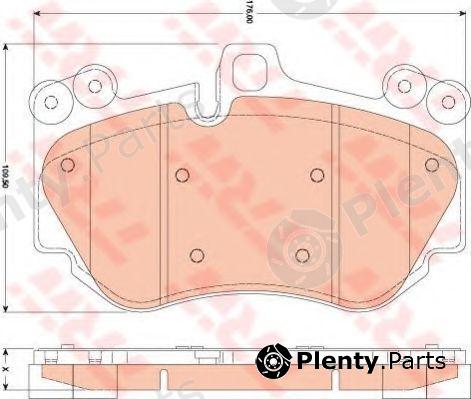  TRW part GDB1764 Brake Pad Set, disc brake
