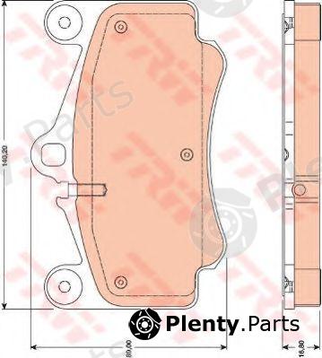  TRW part GDB1778 Brake Pad Set, disc brake