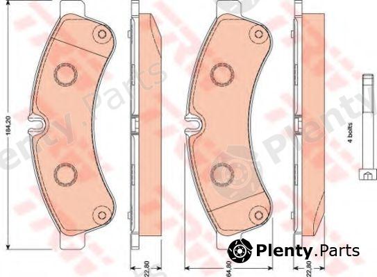  TRW part GDB1780 Brake Pad Set, disc brake
