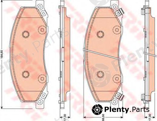  TRW part GDB1781 Brake Pad Set, disc brake