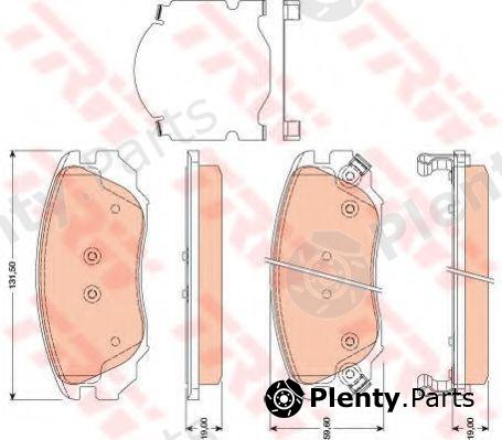  TRW part GDB1782 Brake Pad Set, disc brake