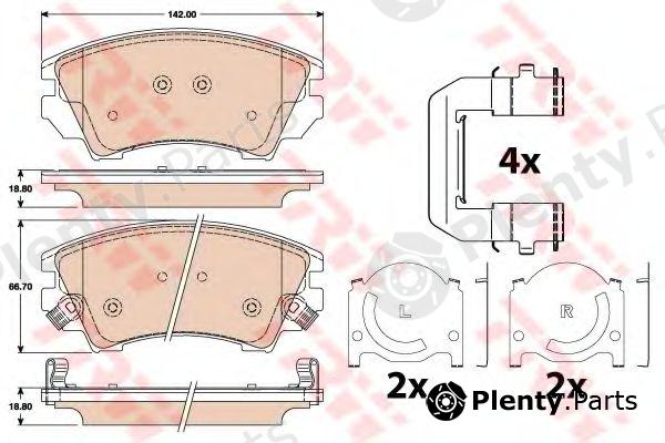  TRW part GDB1783 Brake Pad Set, disc brake