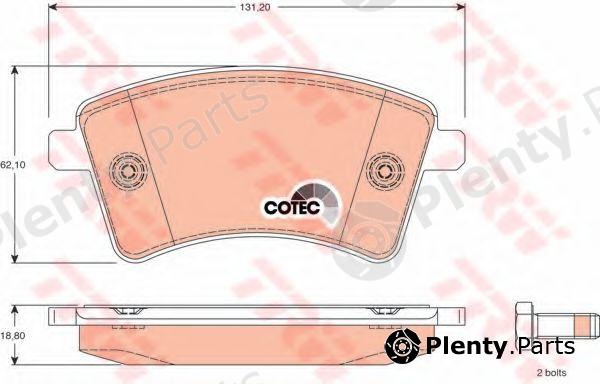  TRW part GDB1785 Brake Pad Set, disc brake