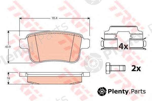  TRW part GDB1786 Brake Pad Set, disc brake