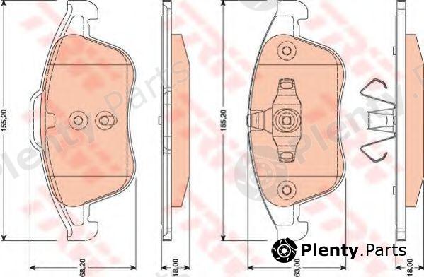  TRW part GDB1790 Brake Pad Set, disc brake