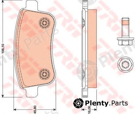  TRW part GDB1791 Brake Pad Set, disc brake