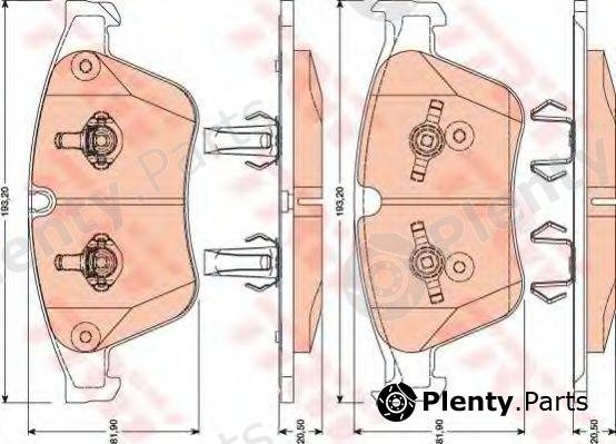  TRW part GDB1794 Brake Pad Set, disc brake