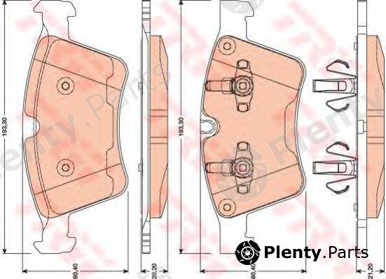  TRW part GDB1797 Brake Pad Set, disc brake