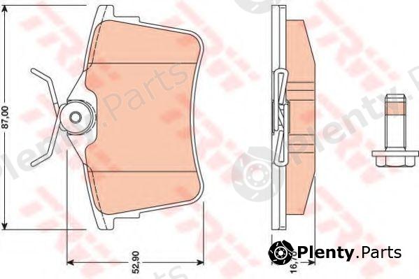  TRW part GDB1799 Brake Pad Set, disc brake