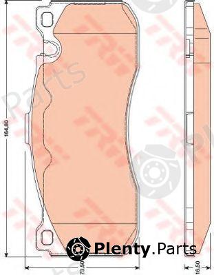  TRW part GDB1802 Brake Pad Set, disc brake