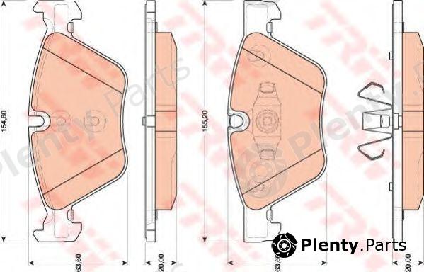  TRW part GDB1810 Brake Pad Set, disc brake