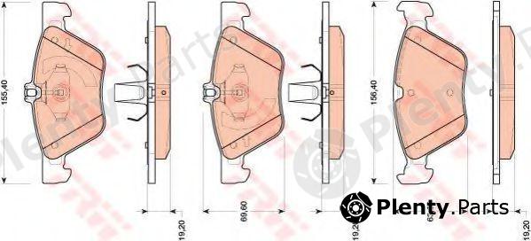  TRW part GDB1815 Brake Pad Set, disc brake