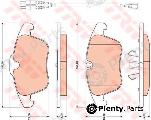  TRW part GDB1818 Brake Pad Set, disc brake