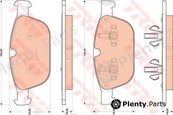  TRW part GDB1821 Brake Pad Set, disc brake