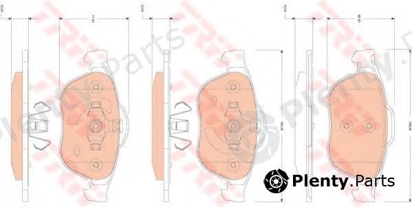  TRW part GDB1823 Brake Pad Set, disc brake