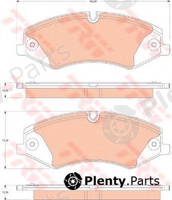  TRW part GDB1825 Brake Pad Set, disc brake
