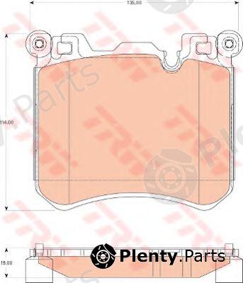  TRW part GDB1826 Brake Pad Set, disc brake
