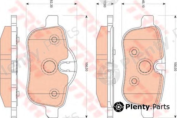  TRW part GDB1827 Brake Pad Set, disc brake