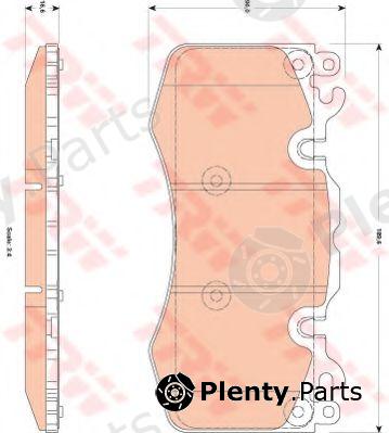  TRW part GDB1834 Brake Pad Set, disc brake