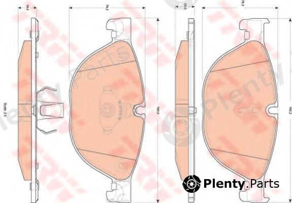  TRW part GDB1838 Brake Pad Set, disc brake