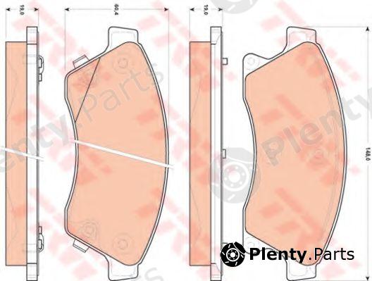  TRW part GDB1843 Brake Pad Set, disc brake