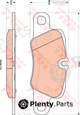  TRW part GDB1849 Brake Pad Set, disc brake