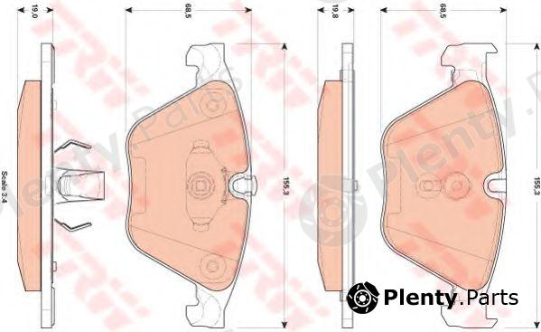 TRW part GDB1854 Brake Pad Set, disc brake