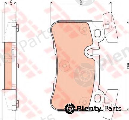  TRW part GDB1856 Brake Pad Set, disc brake