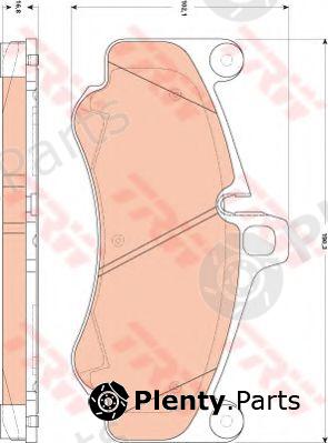  TRW part GDB1863 Brake Pad Set, disc brake