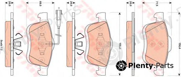  TRW part GDB1864 Brake Pad Set, disc brake