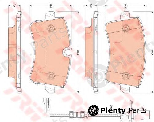  TRW part GDB1867 Brake Pad Set, disc brake