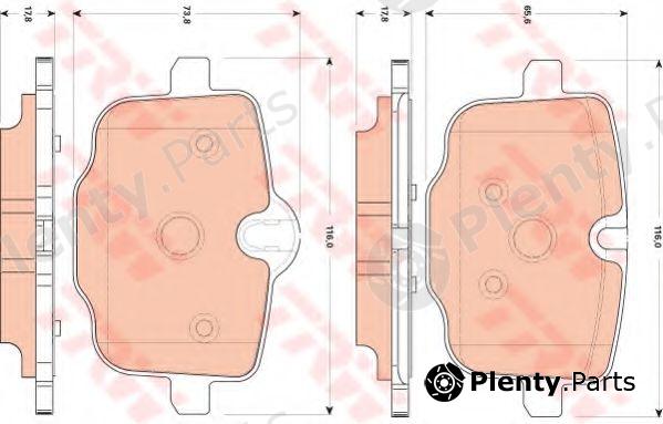  TRW part GDB1869 Brake Pad Set, disc brake