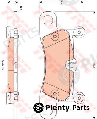  TRW part GDB1875 Brake Pad Set, disc brake