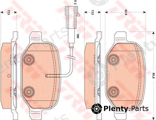  TRW part GDB1881 Brake Pad Set, disc brake