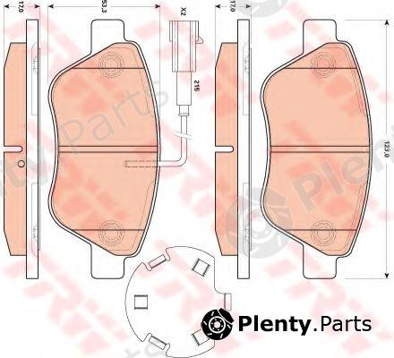  TRW part GDB1891 Brake Pad Set, disc brake