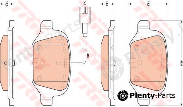  TRW part GDB1894 Brake Pad Set, disc brake