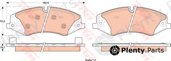  TRW part GDB1898 Brake Pad Set, disc brake