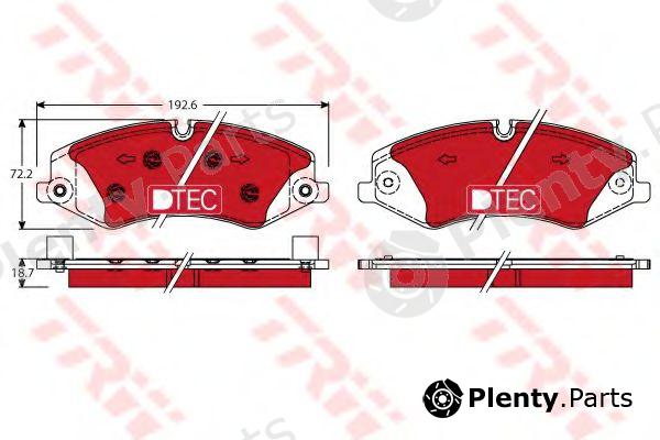  TRW part GDB1898DTE Brake Pad Set, disc brake