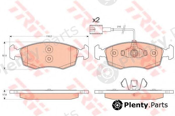  TRW part GDB1900 Brake Pad Set, disc brake
