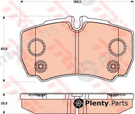  TRW part GDB1901 Brake Pad Set, disc brake