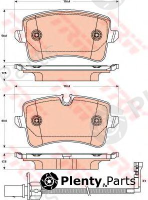  TRW part GDB1902 Brake Pad Set, disc brake